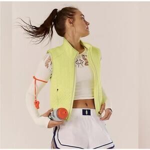 Free People Movement  Primloft Yellow Foldable Hiking Vest XS